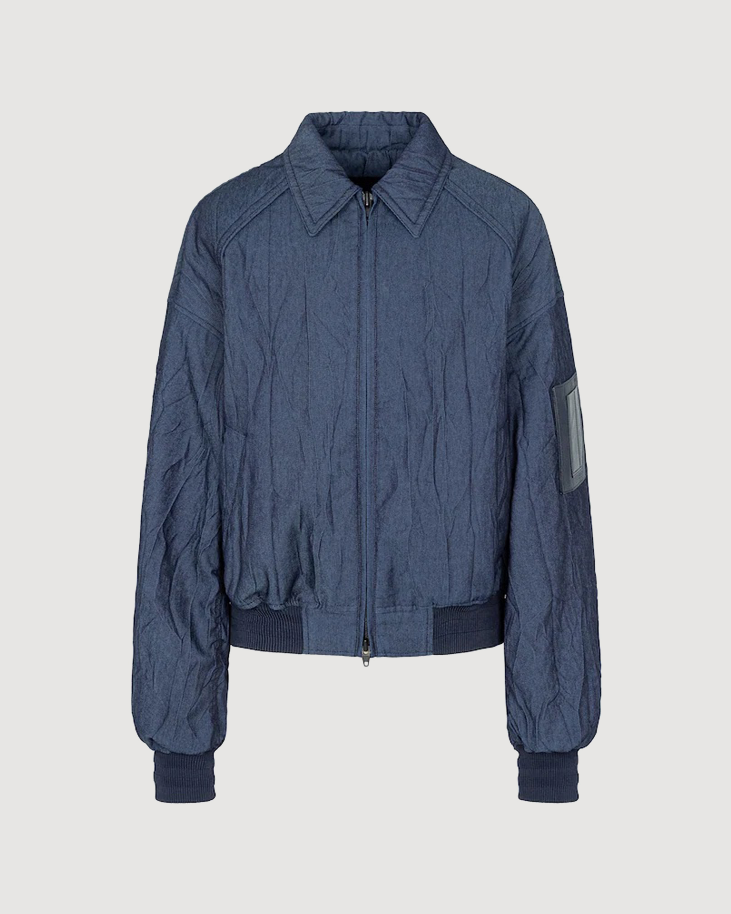 Layered denim jumper